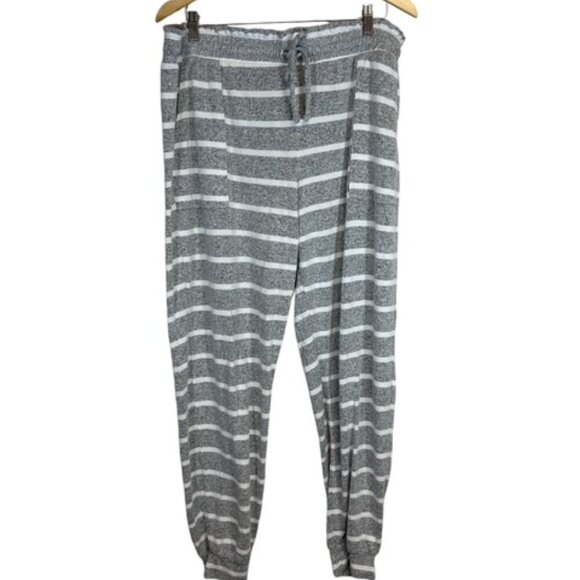 The Lounge Edit Pants - The Lounge Edit Gray Jogger Cuffed Bottom Size 20 Travel Lounge Comfy